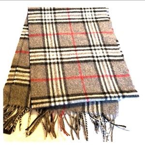 100% cashmere scarf made in England